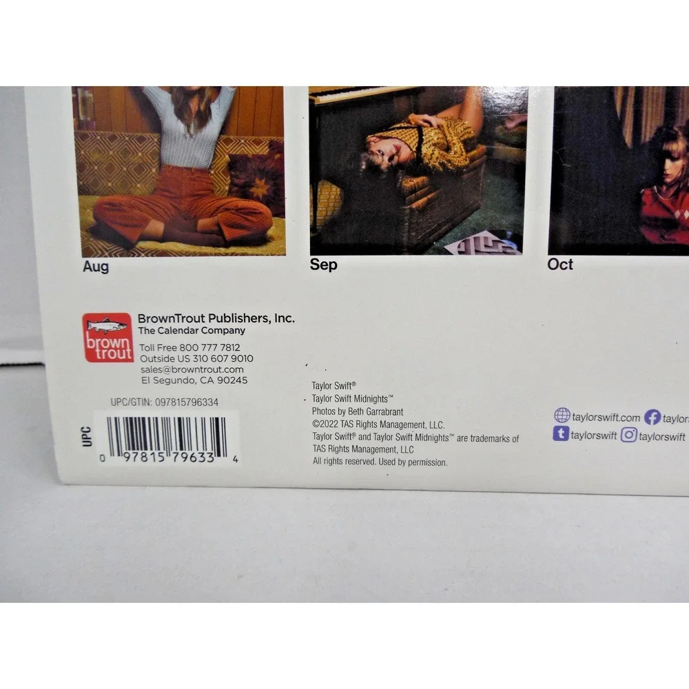 Taylor Swift Official 2025 Monthly Wall Calendar NEW SEALED 12